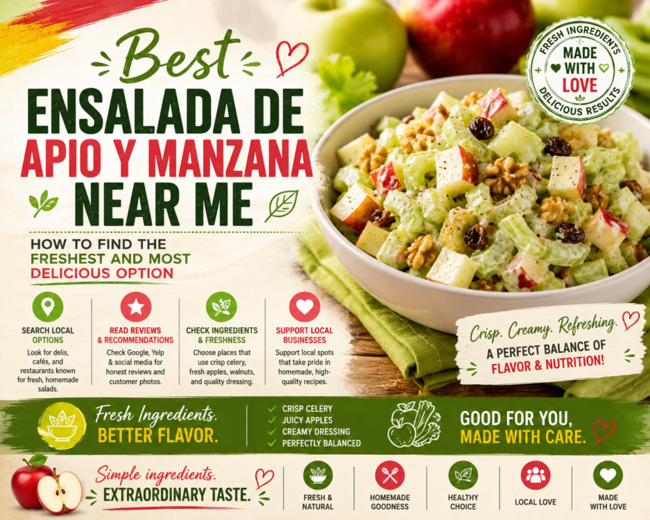 Best Ensalada de Apio y Manzana Near Me