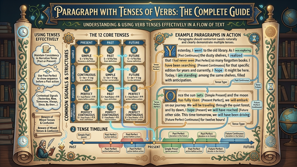 Paragraph With Tenses of Verbs